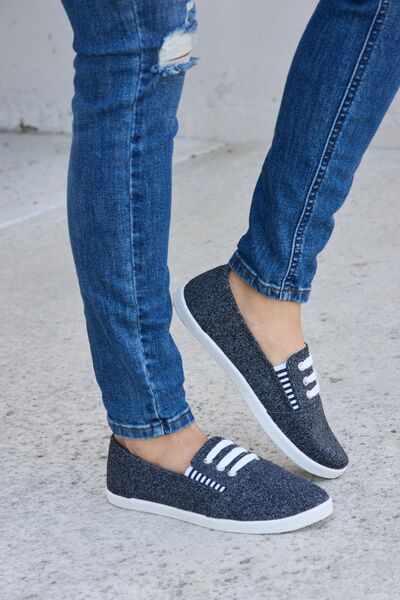 Forever Link Round Toe Slip-On Flat Sneakers - The Lakeside Boutique