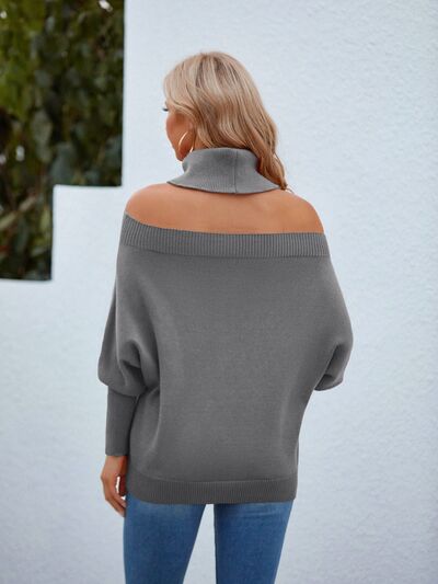 Off Shoulder Sweater - The Lakeside Boutique