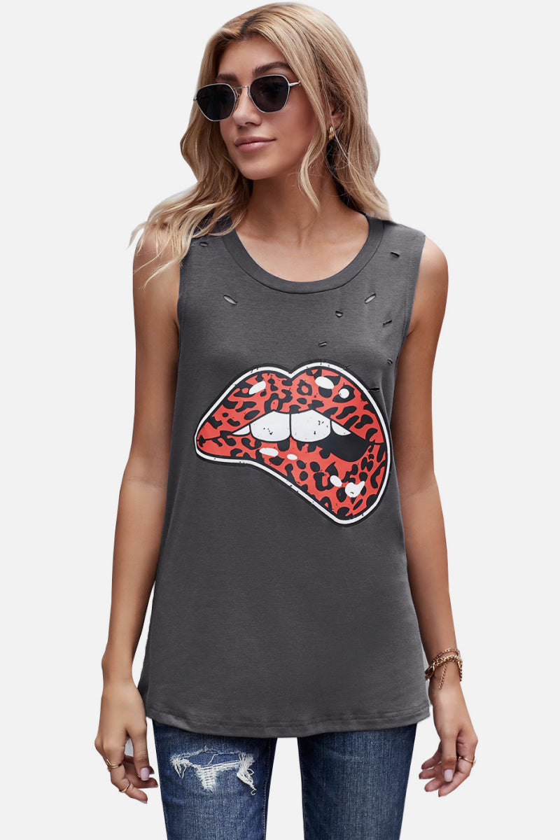 Lips Don't Lie Tank - The Lakeside Boutique